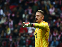 Marcin Bulka of Poland during UEFA Nations League football match Poland - Croatia at National Stadium in Warsaw, Poland on October 15, 2024....