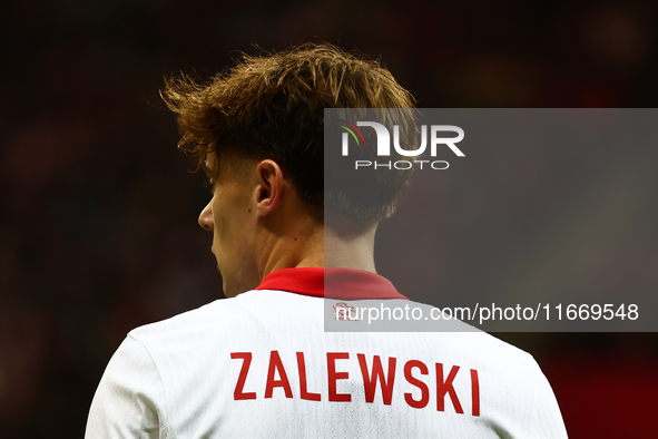 Nicola Zalewski of Poland during UEFA Nations League football match Poland - Croatia at National Stadium in Warsaw, Poland on October 15, 20...