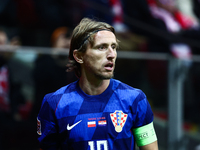 Luka Modric of Croatia during UEFA Nations League football match Poland - Croatia at National Stadium in Warsaw, Poland on October 15, 2024....