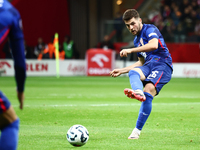 Martin Baturina of Croatia during UEFA Nations League football match Poland - Croatia at National Stadium in Warsaw, Poland on October 15, 2...