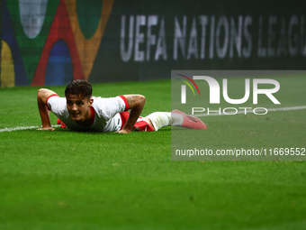 Kacper Urbanski of Poland during UEFA Nations League football match Poland - Croatia at National Stadium in Warsaw, Poland on October 15, 20...