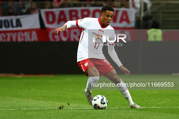 Michael Ameyaw of Poland during UEFA Nations League football match Poland - Croatia at National Stadium in Warsaw, Poland on October 15, 202...