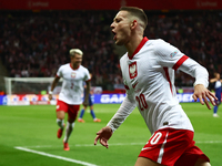 Sebastian Szymanski of Poland during UEFA Nations League football match Poland - Croatia at National Stadium in Warsaw, Poland on October 15...