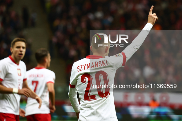 Sebastian Szymanski of Poland during UEFA Nations League football match Poland - Croatia at National Stadium in Warsaw, Poland on October 15...