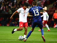 Maximillian Oyedele of Poland during UEFA Nations League football match Poland - Croatia at National Stadium in Warsaw, Poland on October 15...