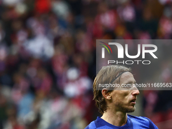 Luka Modric of Croatia during UEFA Nations League football match Poland - Croatia at National Stadium in Warsaw, Poland on October 15, 2024....