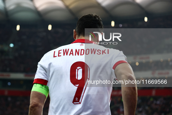 Robert Lewandowski of Poland during UEFA Nations League football match Poland - Croatia at National Stadium in Warsaw, Poland on October 15,...