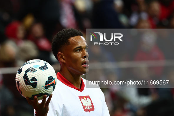 Michael Ameyaw of Poland during UEFA Nations League football match Poland - Croatia at National Stadium in Warsaw, Poland on October 15, 202...