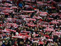 Fans during UEFA Nations League football match Poland - Croatia at National Stadium in Warsaw, Poland on October 15, 2024. (