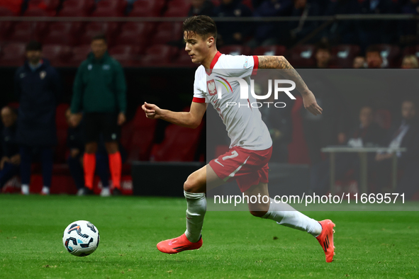 Kacper Urbanski of Poland during UEFA Nations League football match Poland - Croatia at National Stadium in Warsaw, Poland on October 15, 20...