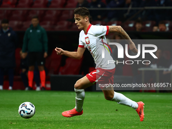 Kacper Urbanski of Poland during UEFA Nations League football match Poland - Croatia at National Stadium in Warsaw, Poland on October 15, 20...