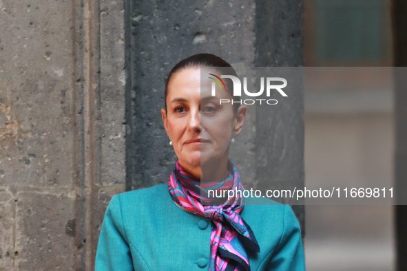 President of Mexico, Claudia Sheinbaum Pardo, speaks during a press conference after the High Level Summit between U.S. and Mexican business...