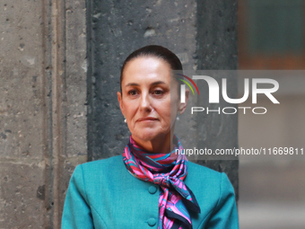 President of Mexico, Claudia Sheinbaum Pardo, speaks during a press conference after the High Level Summit between U.S. and Mexican business...