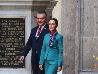 President of Mexico, Claudia Sheinbaum Pardo, and Francisco Alberto Cervantes Diaz, president of the Business Coordinating Council (CCE), at...