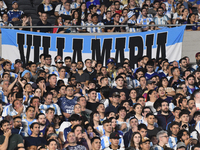 Fans of Argentina during a match between Argentina and Bolivia at Estadio Mas Monumental Antonio Vespucio Liberti in Buenos Aires, Argentina...