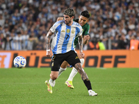 Rodrigo De Paul of Argentina plays during a match between Argentina and Bolivia at Estadio Mas Monumental Antonio Vespucio Liberti in Buenos...