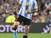 Enzo Fernandez of Argentina plays during a match between Argentina and Bolivia at Estadio Mas Monumental Antonio Vespucio Liberti in Buenos...