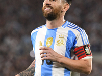 Lionel Messi of Argentina plays during a match between Argentina and Bolivia at Estadio Mas Monumental Antonio Vespucio Liberti in Buenos Ai...