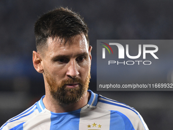 Lionel Messi of Argentina plays during a match between Argentina and Bolivia at Estadio Mas Monumental Antonio Vespucio Liberti in Buenos Ai...