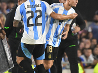 Nicolas Paz makes his national team debut in a match between Argentina and Bolivia at Estadio Mas Monumental Antonio Vespucio Liberti in Bue...