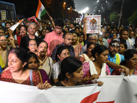 A large gathering takes place at the 'Droh carnival', the human-chain protest demonstration against the rape and murder of a junior doctor o...