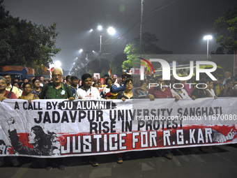 A large gathering takes place at the 'Droh carnival', the human-chain protest demonstration against the rape and murder of a junior doctor o...