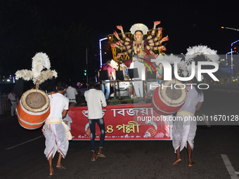 Biswa Bangla award-winning idols of Hindu Goddess Durga mark the recognition by UNESCO of Durga Puja as an 'Intangible Cultural Heritage of...