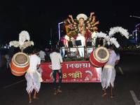 Biswa Bangla award-winning idols of Hindu Goddess Durga mark the recognition by UNESCO of Durga Puja as an 'Intangible Cultural Heritage of...