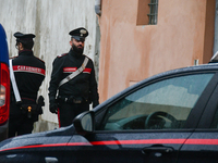 Carabinieri conduct investigations in the house of the femicide of Professor Patrizia Russo by her husband Giovanni Salamone in Solero, in t...