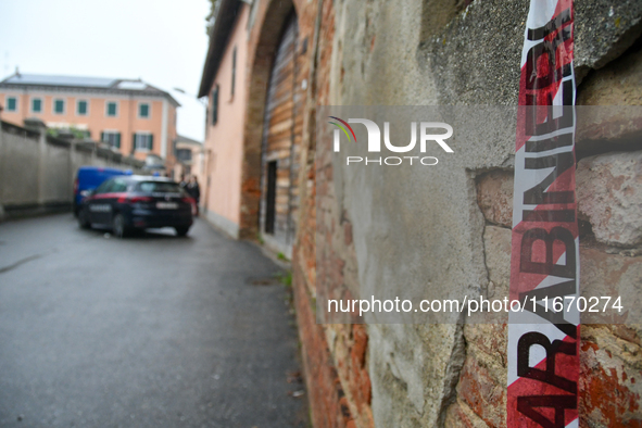 General view of the house of femicide in Solero, Italy, on October 16, 2024, of Professor Patrizia Russo at the hands of her husband Giovann...