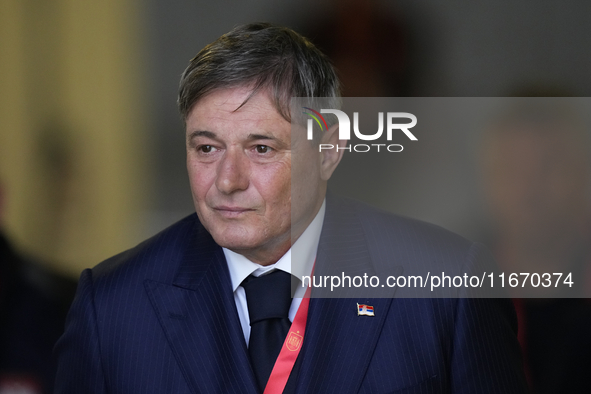 Dragan Stojkovic head coach of Serbia during the UEFA Nations League 2024/25 League A Group A4 match between Spain and Serbia at Estadio Nue...