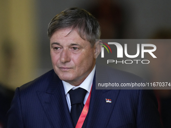 Dragan Stojkovic head coach of Serbia during the UEFA Nations League 2024/25 League A Group A4 match between Spain and Serbia at Estadio Nue...