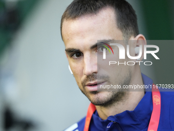 Fabian Ruiz of Spain and central midfield of Spain and Paris Saint-Germain during the UEFA Nations League 2024/25 League A Group A4 match be...