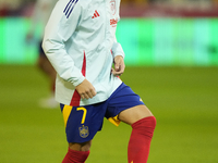 Alvaro Morata centre-forward of Spain and AC Milan during the UEFA Nations League 2024/25 League A Group A4 match between Spain and Serbia a...