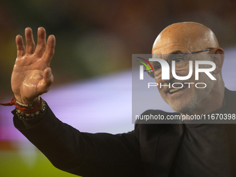 Luis de la Fuente head coach of Spain prior the UEFA Nations League 2024/25 League A Group A4 match between Spain and Serbia at Estadio Nuev...