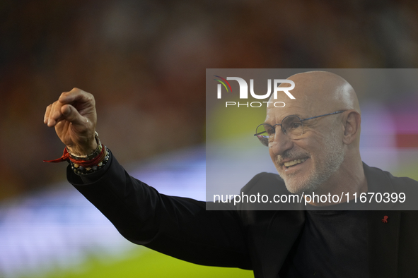 Luis de la Fuente head coach of Spain prior the UEFA Nations League 2024/25 League A Group A4 match between Spain and Serbia at Estadio Nuev...