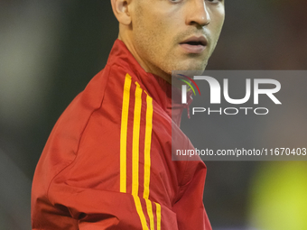 Alvaro Morata centre-forward of Spain and AC Milan during the UEFA Nations League 2024/25 League A Group A4 match between Spain and Serbia a...