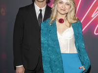 Vlad Mamai and Masha Zhak attend the ''Anora'' New York premiere at Regal Times Square in New York, USA, on October 15, 2024. (