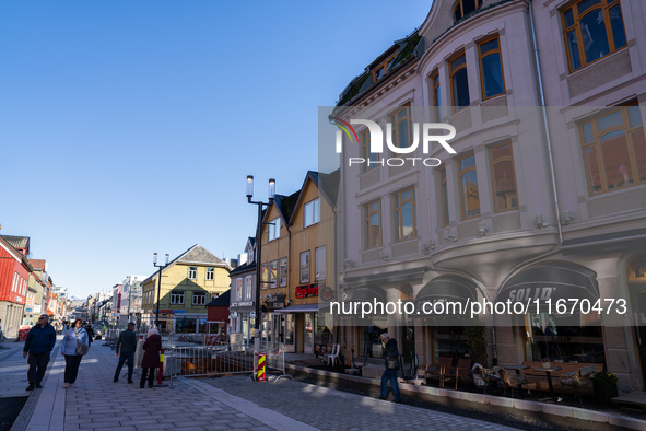 A general view of Tromso, Norway on September 25, 2024. Tromso is the biggest city in Northern Norway and the third largest city north of th...