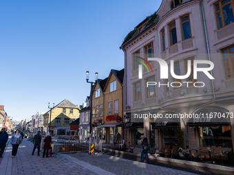 A general view of Tromso, Norway on September 25, 2024. Tromso is the biggest city in Northern Norway and the third largest city north of th...