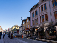 A general view of Tromso, Norway on September 25, 2024. Tromso is the biggest city in Northern Norway and the third largest city north of th...