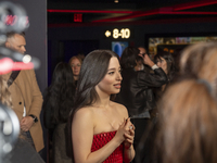 Mikey Madison attends the ''Anora'' New York premiere at Regal Times Square in New York, USA, on October 15, 2024. (