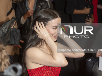 Mikey Madison attends the ''Anora'' New York premiere at Regal Times Square in New York, USA, on October 15, 2024. (