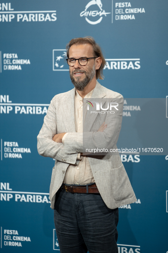 Andrea Segre attends the ''Berlinguer - The Great Ambition'' (Berlinguer - La grande ambizione) photocall during the 18th Rome Film Festival...