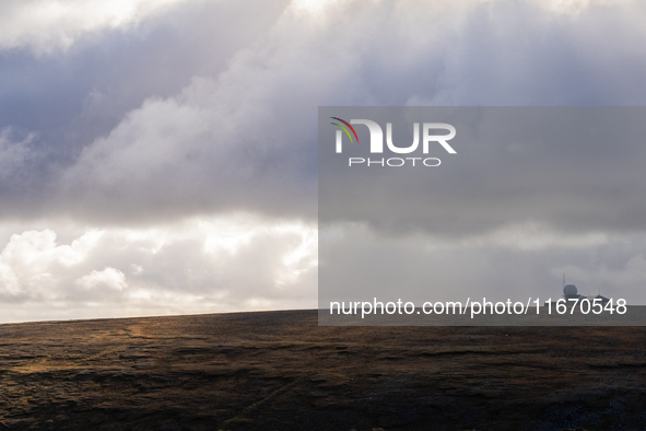 A radar station in North Cape, Norway on September 27, 2024. Nordkapp or North Cape is considered the northernmost point in Europe and one o...