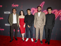 Karren Karagulian, Mikey Madison, Sean Baker, Vache Tovmasyan, and Mark Eydelshteyn attend the ''Anora'' New York premiere at Regal Times Sq...