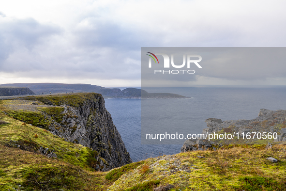 A general view of the fjords in North Cape, Norway,  on September 27, 2024. Nordkapp or North Cape is considered the northernmost point in E...