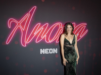 Ella Hunt attends the ''Anora'' New York premiere at Regal Times Square in New York, USA, on October 15, 2024. (