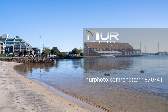 A general view of Kristiansand, Norway on September 13, 2024. Kristiansand is a city and municipality in Agder county, Norway. The city is t...