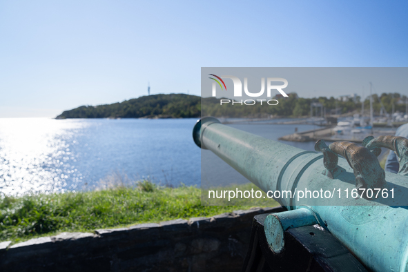 A general view of the Kristiansand fortress in Kristiansand, Norway on September 13, 2024. Kristiansand fortress was finished in 1672 and fo...